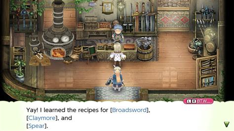 rune factory 4 forge recipes